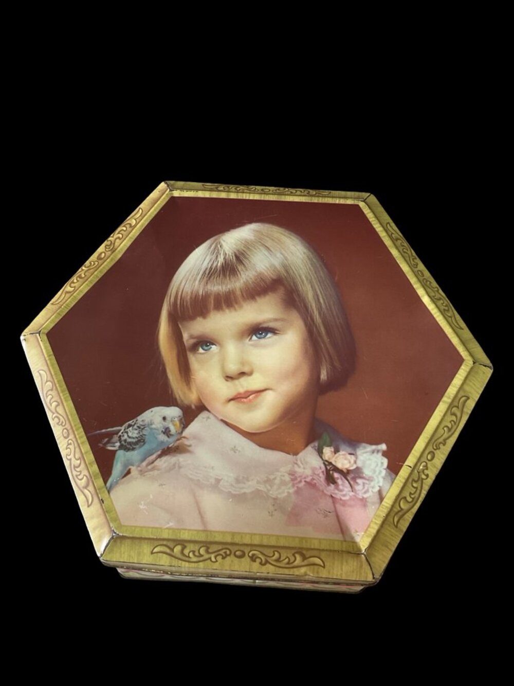 Vintage Hexagonal Tin